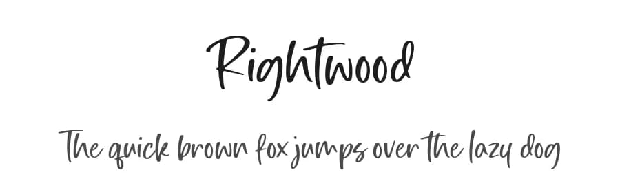 Rightwood by Timur Type — Script Handwritten Font