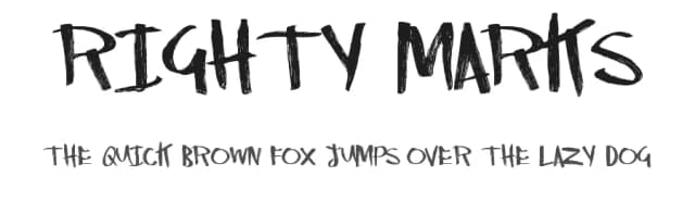 Righty Marks by Xerographer Fonts — Script Handwritten Font