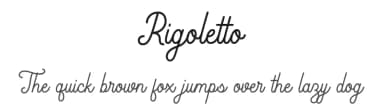 Rigoletto by Sabrcreative — Script Handwritten Font — thumbnail 1