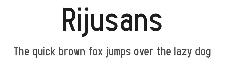 Rijusans by GGBotNet — Sans Serif Font