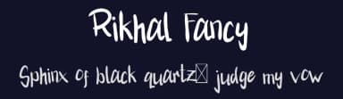 Rikhal Fancy by Joko Triwijayanto — Script Handwritten Font — thumbnail 2