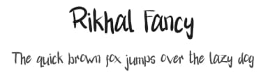 Rikhal Fancy by Joko Triwijayanto — Script Handwritten Font — thumbnail 1