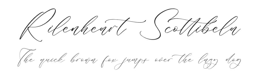 Rilenheart Scottibela by Storytype Studio — Script Handwritten Font