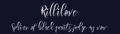 Rillilove by Yoga Letter — Script Handwritten Font — thumbnail 2