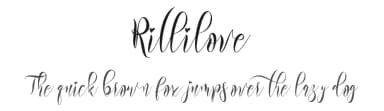 Rillilove by Yoga Letter — Script Handwritten Font — thumbnail 1
