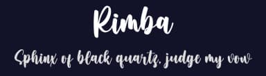 Rimba by creatype designer — Script Handwritten Font — thumbnail 2
