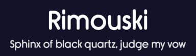 Rimouski by Typodermic Fonts — Sans Serif Font — thumbnail 2