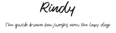 Rindy by Sensatype Studio — Script Handwritten Font — thumbnail 1