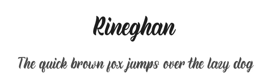 Rineghan by StringLabs Creative Studio — Script Handwritten Font