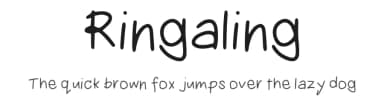 Ringaling by Riz Cushi — Script Handwritten Font — thumbnail 1