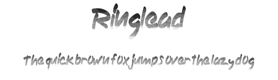 Ringlead by Xerographer Fonts — Script Handwritten Font