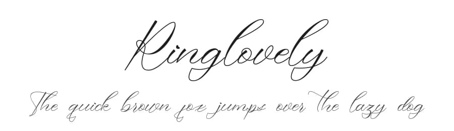 Ringlovely by JunCreative — Script Handwritten Font