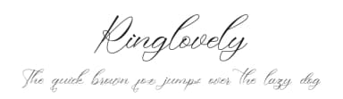 Ringlovely by JunCreative — Script Handwritten Font — thumbnail 1