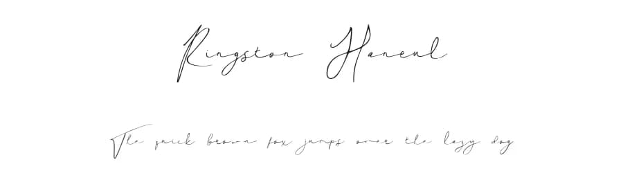 Ringston Haneul by madeDeduk — Script Handwritten Font