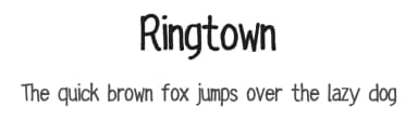 Ringtown by ijem — Script Handwritten Font — thumbnail 1