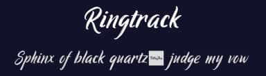 Ringtrack by Patria Ari Typestudio — Script Handwritten Font — thumbnail 2