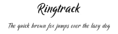 Ringtrack by Patria Ari Typestudio — Script Handwritten Font — thumbnail 1