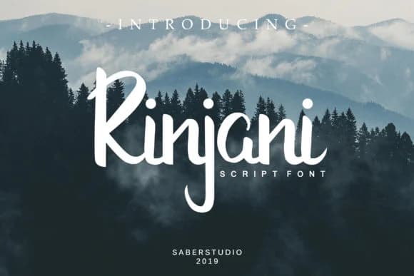 Rinjani Font by Saber Studio — Script Handwritten Font — preview 1