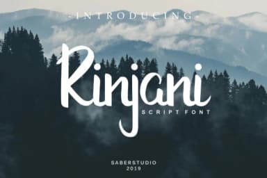Rinjani Font by Saber Studio — Script Handwritten Font — thumbnail 1