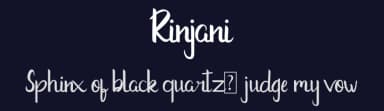 Rinjani by Saber Studio — Script Handwritten Font — thumbnail 2