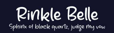 Rinkle Belle by Perspectype Studio - Letterena.com — Script Handwritten Font — thumbnail 2