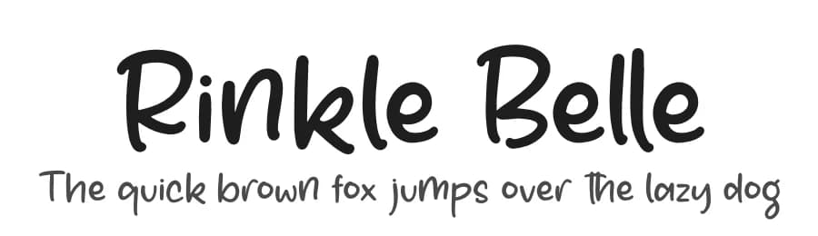 Rinkle Belle by Perspectype Studio - Letterena.com — Script Handwritten Font