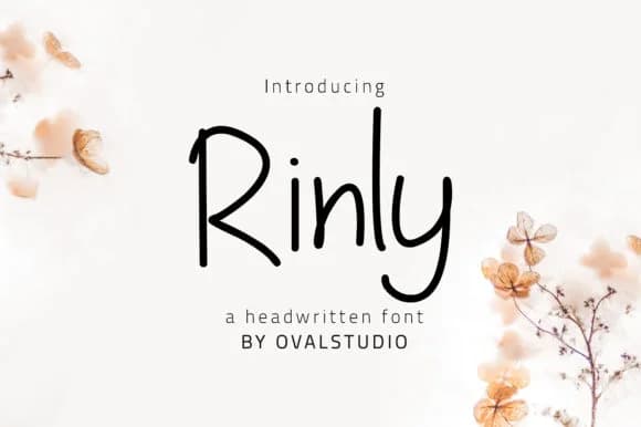 Rinly Font by OvalStudio — Script Handwritten Font