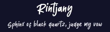 Rintjany by Creatype Studio — Script Handwritten Font — thumbnail 2