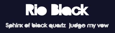 Rio Black by Billy Argel Fonts ® — Sans Serif Font — thumbnail 2