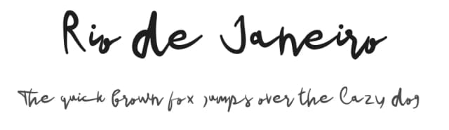 Rio de Janeiro by Sigit Nur Wicaksono — Script Handwritten Font