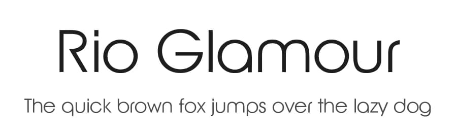 Rio Glamour by Billy Argel Fonts ® — Sans Serif Font