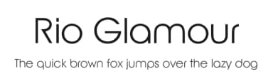 Rio Glamour by Billy Argel Fonts ® — Sans Serif Font — thumbnail 1