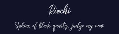 Riochi by Letterflow — Script Handwritten Font — thumbnail 2