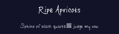 Ripe Apricots by Xerographer Fonts — Script Handwritten Font — thumbnail 2