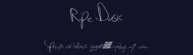 Ripe Dusk by Xerographer Fonts — Script Handwritten Font — thumbnail 2