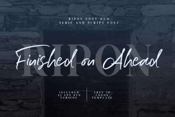 Ripon Duo Font by Graphicfresh — Script Handwritten Font