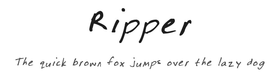 Ripper by FontPanda — Script Handwritten Font