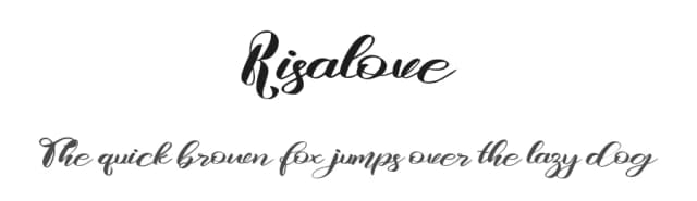 Risalove by Balibilly Design — Script Handwritten Font