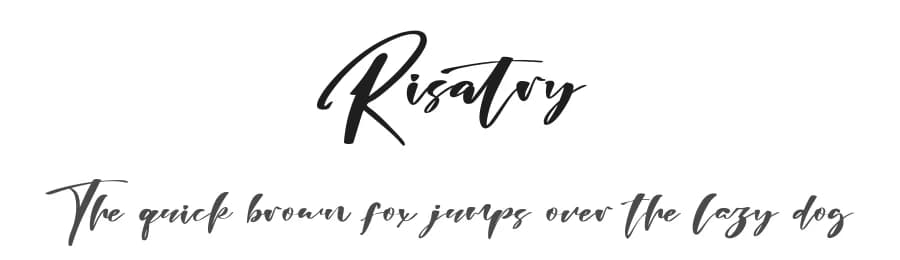 Risatry by StringLabs Creative Studio — Script Handwritten Font