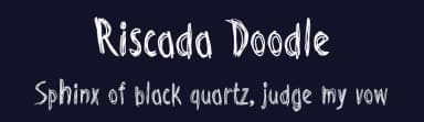Riscada Doodle by Galdino Otten Fonts — Script Handwritten Font — thumbnail 2