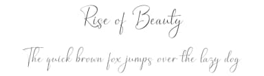 Rise of Beauty by Kereatype Studio — Sans Serif Font — thumbnail 1