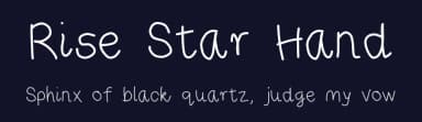 Rise Star Hand by Tharique Azeez — Script Handwritten Font — thumbnail 2