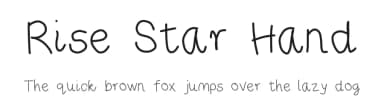 Rise Star Hand by Tharique Azeez — Script Handwritten Font — thumbnail 1