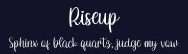 Riseup by Bearytype — Script Handwritten Font — thumbnail 2