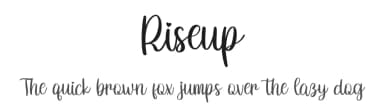 Riseup by Bearytype — Script Handwritten Font — thumbnail 1