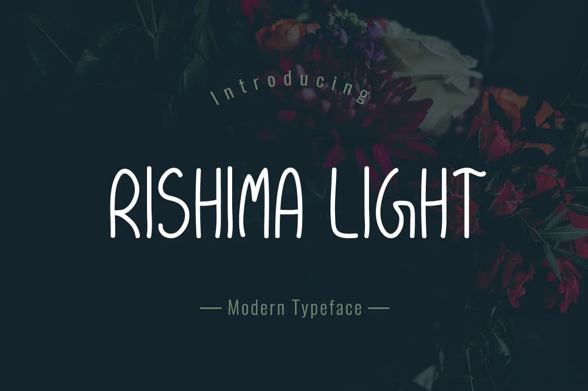 Rishima Light Font by Contour Fonts — Script Handwritten Font