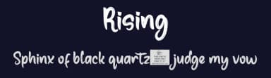 Rising by productype.com — Script Handwritten Font — thumbnail 2