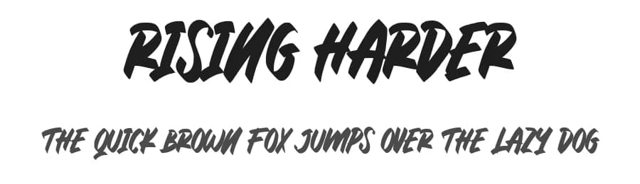 Rising Harder by Prioritype Co — Script Handwritten Font
