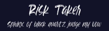 Risk Taker by Typefactoryco — Script Handwritten Font — thumbnail 2