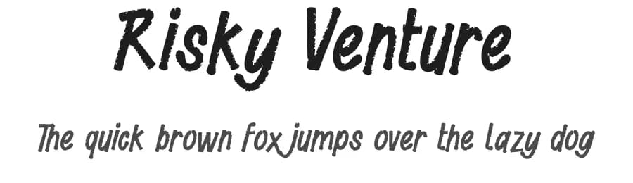 Risky Venture by Typefactoryco — Script Handwritten Font